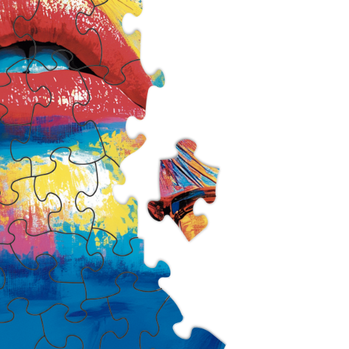 chromatic women puzzle detail