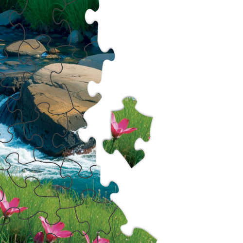 landscape puzzle detail