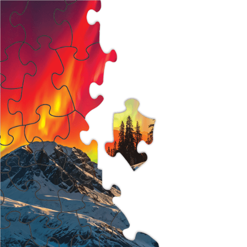 polar lights puzzle detail