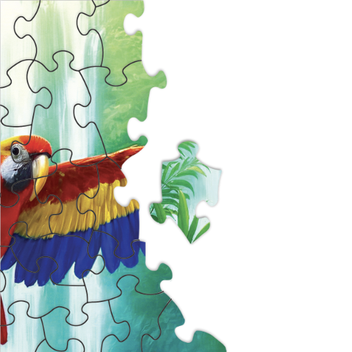 wild paradise puzzle detail